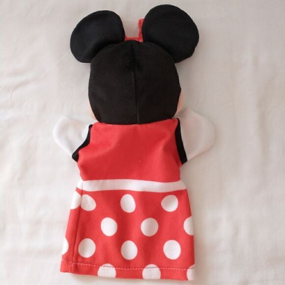 Melissa & Doug Minnie Mouse Puppet Hand Baby Kids Theatre Red White Polka Dot - Picture 3 of 15